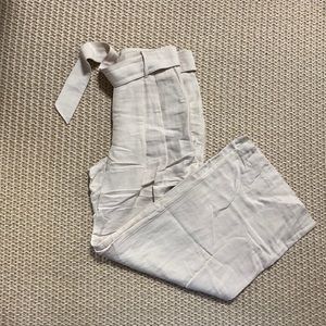 Ann Taylor Wide Leg Linen Blend Pants